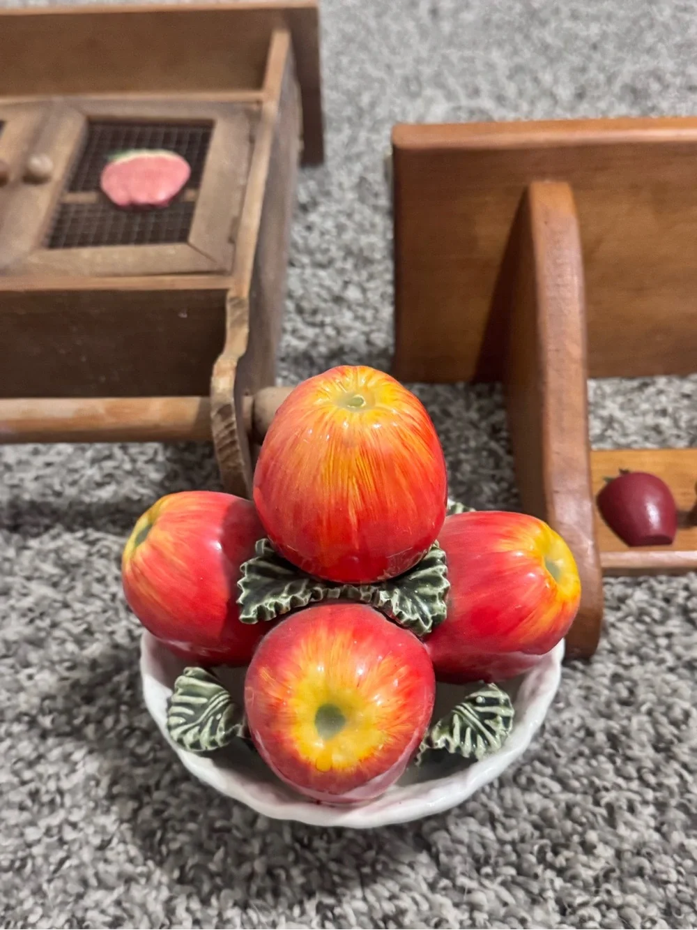 Vintage Apple Kitchen Decor Bundle Rustic Farmhouse Fruit Wall Art